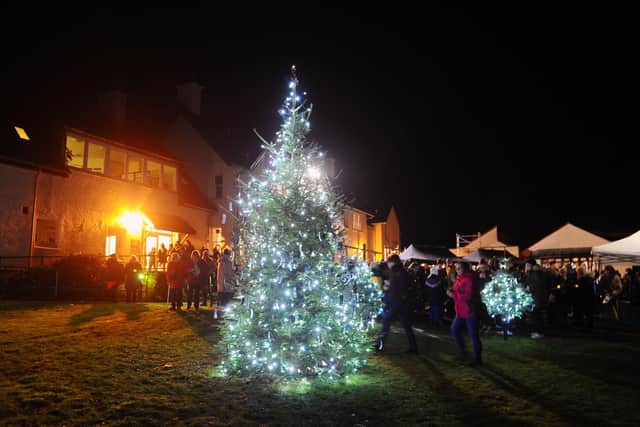 Strathcarron Hospice's Light up a Life sevice.  Pic: Michael Gillen.