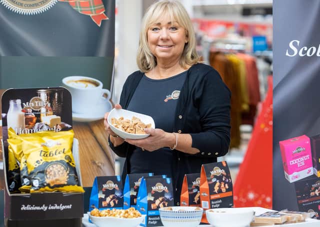 Tablet-flavoured popcorn - made in Larbert by Mrs Tilly's.
