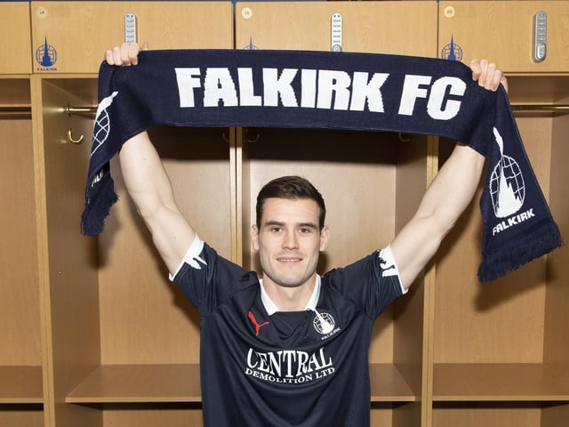 New Falkirk signing Josh Todd (Photo courtesy of Ian Sneddon)