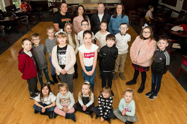 The Slamannan and Limerigg Gala Day retinue and committee members. Picture: Wullie Marr