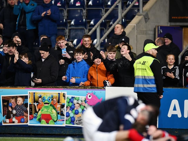 Falkirk had their fans roaring again - and the psoitive social media comments reflected the mood. Picture: Michael Gillen.