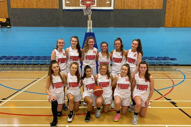 Falkirk Fury under-18 girls Scottish Cup finalists 2020
