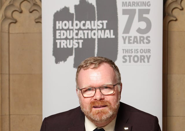MP Martyn Day signed the Holocaust Educational Trusts Book of Commitment
