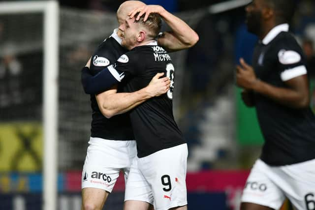 Sammon and McManus were on target. Picture: Michael Gillen