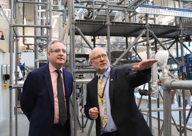 Richard Lochhead, left, with FVC Principal Dr Ken Thomson.