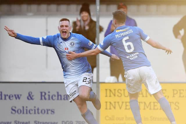 Ryan Thomson scored the equaliser.  Pictures: Michael Gillen.