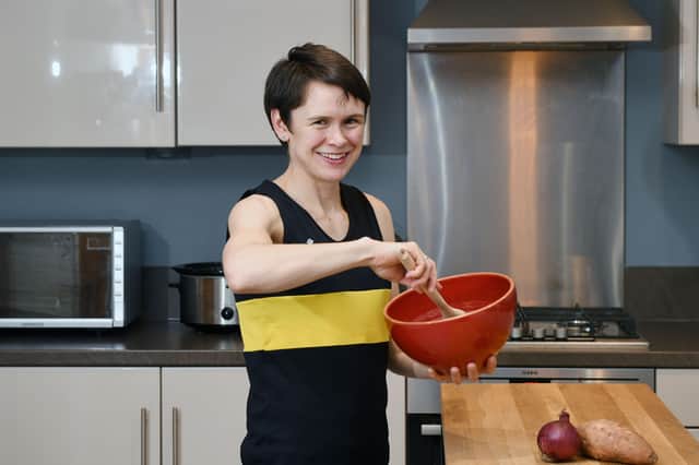 Freya Ross cooked up a storm in the athletics world and is now inspiring others in the kitchen. Picture: Michael Gillen.
