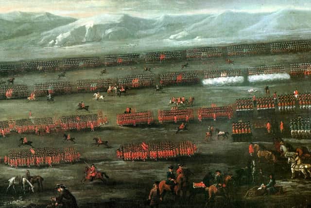 An artist's impression of the 1715 Battle of Sheriffmuir.