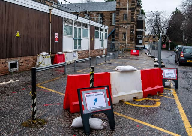 A drive through Coronavirus testing system has been established at the Western General Hospital in Edinburgh.
