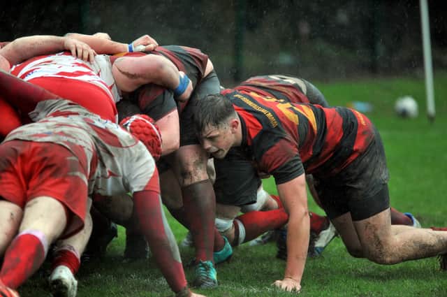 Conditions were horrible for players but they still gave their all. Picture Roberto Cavieres.