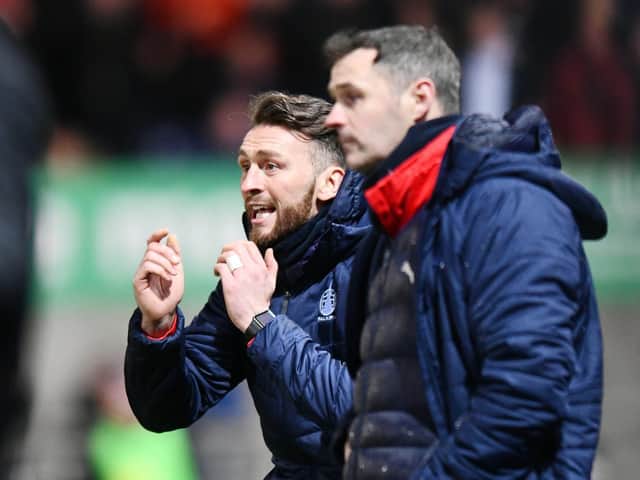 Falkirk co-managers Lee Miller and David McCracken