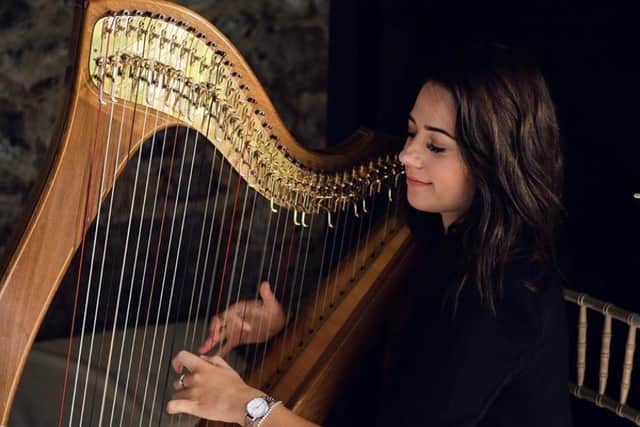 Former Larbert High School pupil Sarah MacNeil is now a talented harpist and has just released her debut EP Northbay