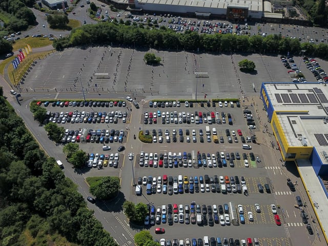 Huge traffic jams were also reported in and around the areas as people flocked to their local branch following Boris Johnson's further easing of lockdown restrictions.