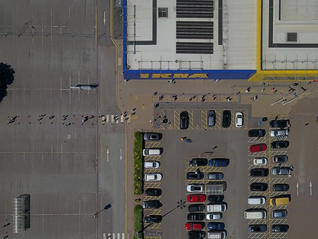 This was the view from the air in Nottingham