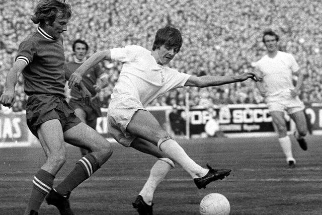 Allan Clarke gave Leeds an early lead after swivelling at pace to turn and fire first time into the bottom left hand corner of the net.