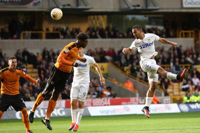 Keamr Roofe heads towards goal.