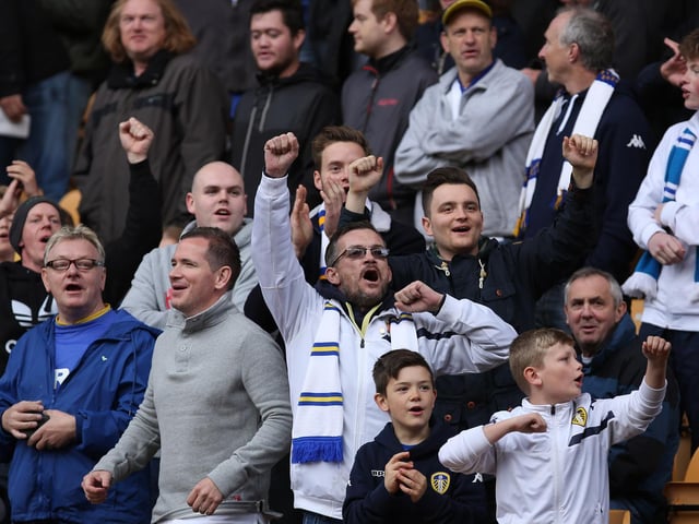 The travelling support were in good voice.