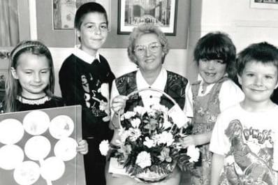 Crofton Infants School. Retirement of Mrs Norah Sanderson. 1990's.