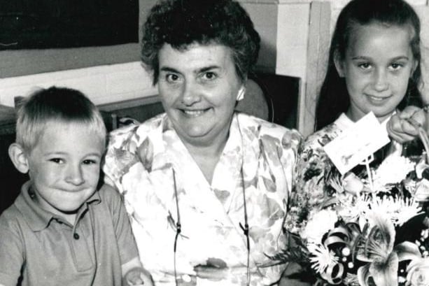 Crofton Infants School retirement of headteacher Mrs Joan Mellor, 1983.