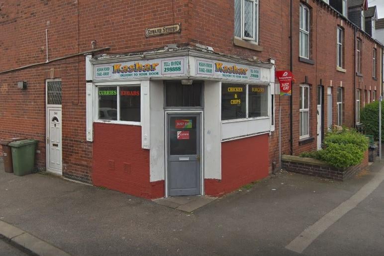 Kashar, 56 Duke Of York Street, Wakefield. Given a rating of '2',  which means 'improvement necessary', at its last inspection on February 15 2021.