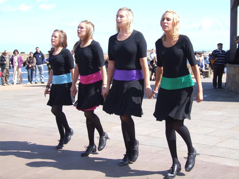 Dancers at Whitby’s Folk Festival.