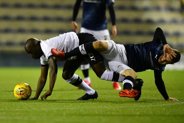 Morgaro Gomis 6 and Ross Matthews 12. Picture: Michael Gillen.