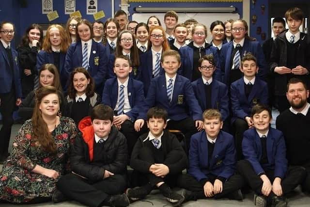 Larbert High School pupils and staff involved in this year's Into Film Awards