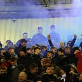 Falkirk fans at Stark's Park. Picture: Michael Gillen