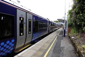 Services through Falkirk High station may be affected.  Pic: Michael Gillen.