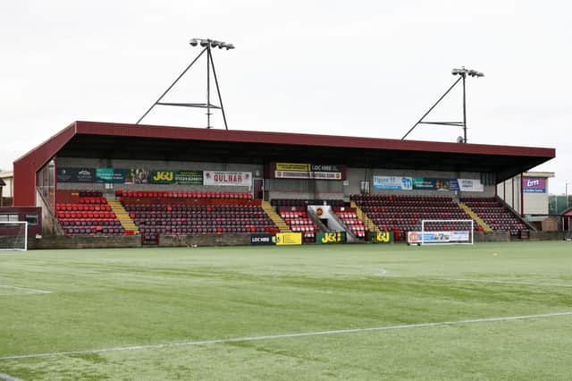 Stenhousemuir's football operations are on hold - as is the entire country's game. Picture: Michael Gillen.