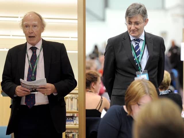 West Lothian Council's leader Lawrence Fitzpatrick and chief executive Graham Hope.