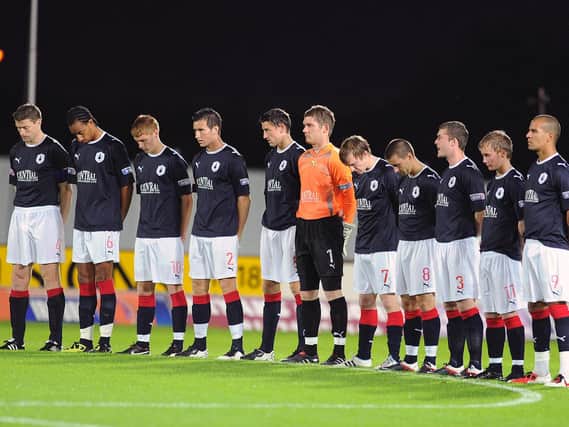 Falkirk line-up v Rangers