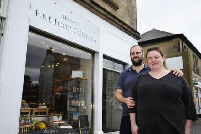Michael and Catriona Allison, of Hogan's Fine Foods. Pic: Alan Murray