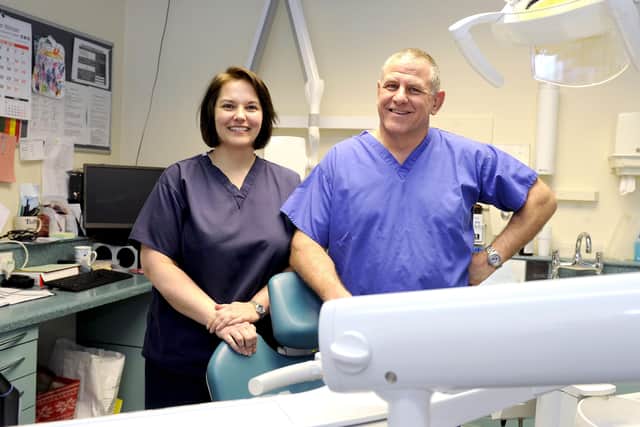 Dr Gillian Lennox of Forth Valley Smile Design is pictured alongside practice partner Donald McNicol. Picture: Michael Gillen.
