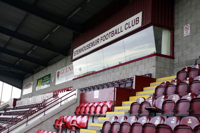 Sad news from Stenhousemuir at the weekend. Picture: Gary Hutchison.