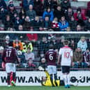Photographer Ian Georgeson. Falkirk won with goals from John Baird, Rory Loy and Craig Sibbald.