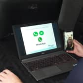 Innovation at work...Scottish Water engineers have been able to observe social distancing, with a little help from WhatsApp.