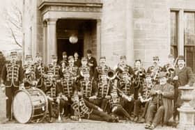 Falkirk Burgh Band entertained at the opening of the park