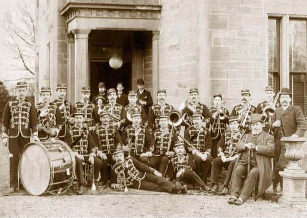 Falkirk Burgh Band entertained at the opening of the park
