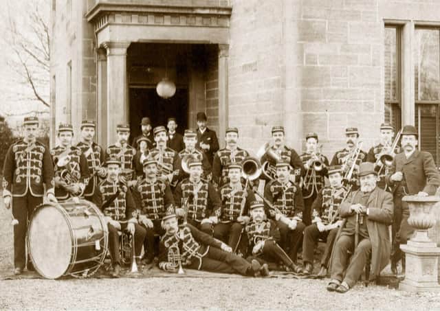 Falkirk Burgh Band entertained at the opening of the park