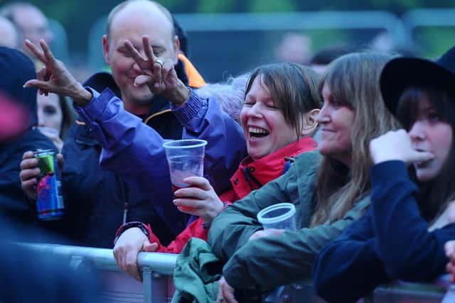 Revellers are last year's inaugural Vibrations festival in Falkirk's Callendar Park.