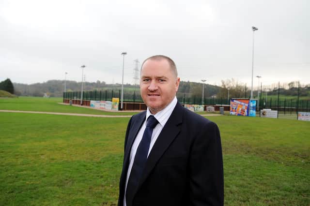 Stephen Barr, MD of Galaxy Sports at Little Kerse football facility in Grangemouth.