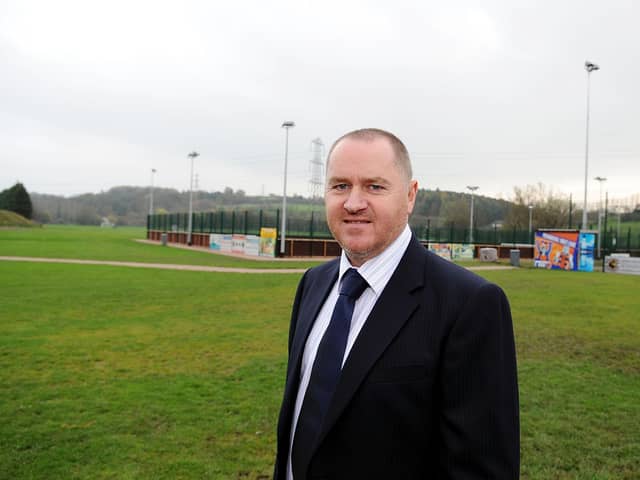 Stephen Barr, MD of Galaxy Sports at Little Kerse football facility in Grangemouth.