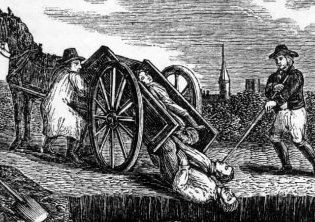 Burying plague victims on Graham's Muir.