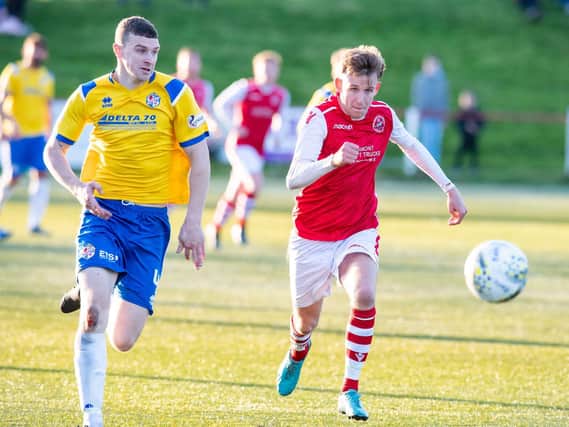 Zander Miller (right) has joined Bo'ness United for next season.