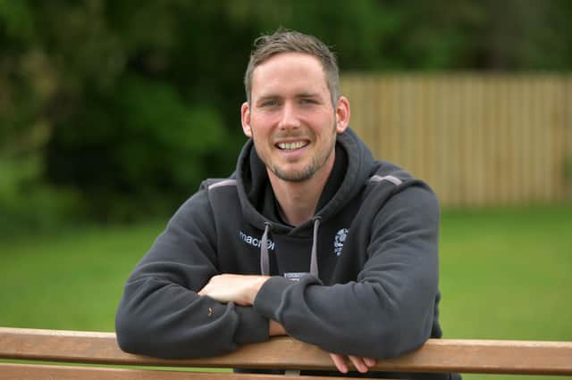 New Grangemouth Stags Rugby Club Head Coach, Chris Lawson. Picture: Michael Gillen.