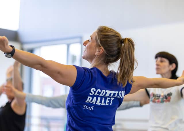 Helping to keep NHS and social care staff on their toes, Scottish Ballet’s dance health team will deliver new sessions online every fortnight. (Pic: Andy Ross)