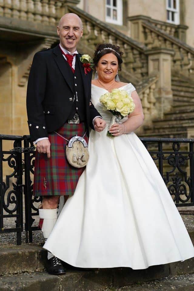Heather Ferguson and Barry Wardrope were married on March 21, 2020. Pic: Lewis Alexander Lach
