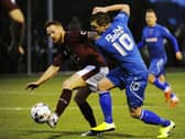 Bo'ness United in action against local rivals Linlithgow Rose earlier this season (Pic by Alan Murray)