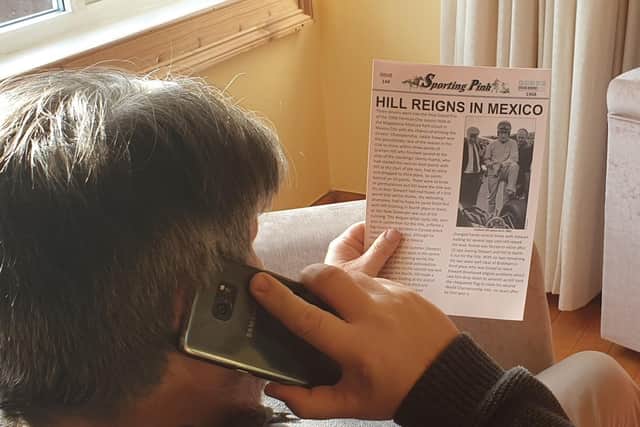 All you need is a telephone...and the Sporting Pink to share sporting memories with elderly relatives and friends that might spark even more interesting memories.